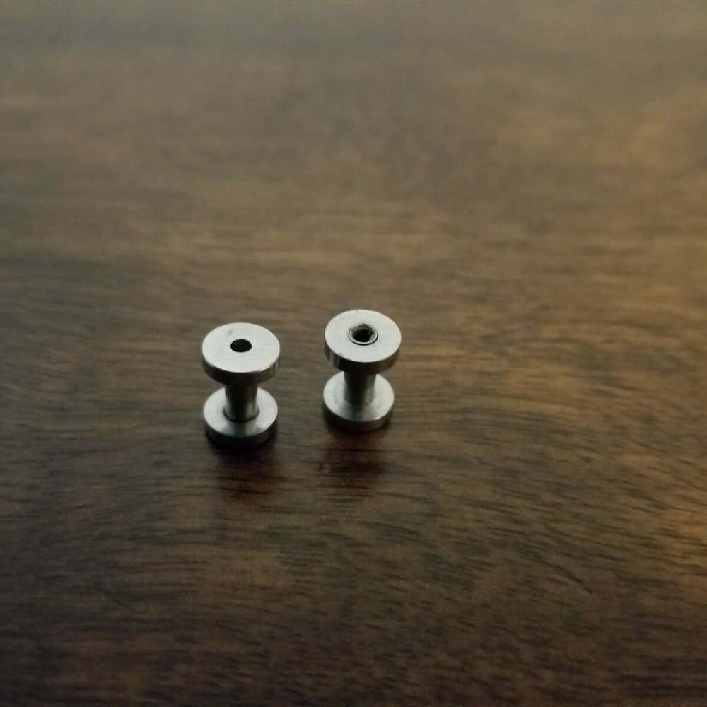 Earrings ~ Per Pair ~ 8mm  ~ 316L Stainless Steel ~ Tunnel Plugs